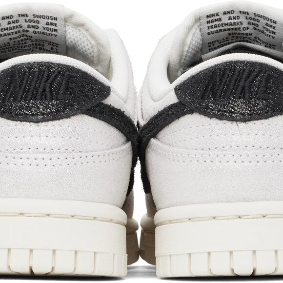 Nike Dunk Low SE White Suede Black Mens Size 10 Womens 11.5 HQ3502-100 NEW - Picture 10 of 13
